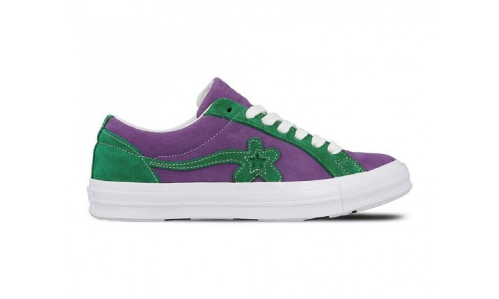 Converse golf le fleur purple green on sale